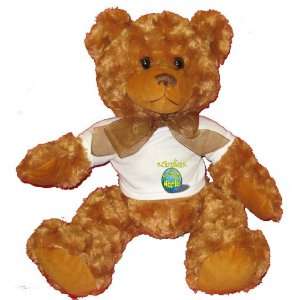  Christin Rocks My World Plush Teddy Bear with WHITE T 