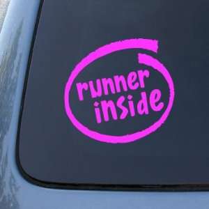  RUNNER INSIDE   Run Running   Vinyl Car Decal Sticker #1822  Vinyl 