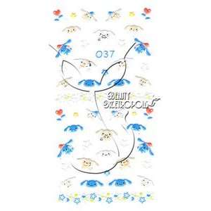  Flying Bunny/Rabbit Nail Stickers/Decals Beauty
