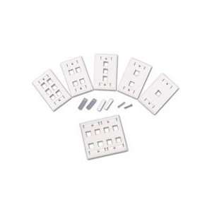  Wall Plate White Write On Designation Labels With Holders Electronics