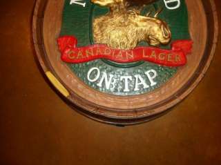   Moosehead Canadian Lager On Tap Beer Sign Keg Barrel Moose Head  