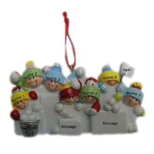  Personalized SnowBalls 7 Snow Balls Christmas Holiday Gift 