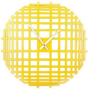  Umbra Shintaro Wood Clock, Yellow