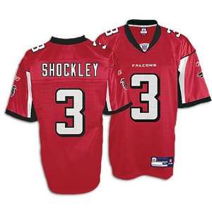  DJ Shockley Falcons Red NFL Replica Jersey Sports 