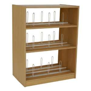   Book Shelving Starter Unit with Wood Shelves 48 H