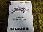 Krause Two section flexwing chisel plow Operator Manual