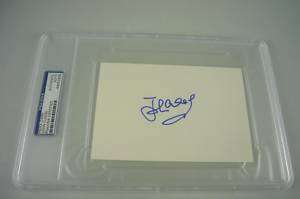 JOHN CLEESE signed index card slabbed PSA/DNA  