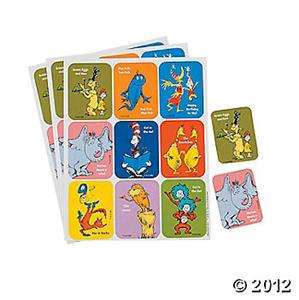 EUREKA #650022 36 Dr. Seuss Character Stickers NEW  