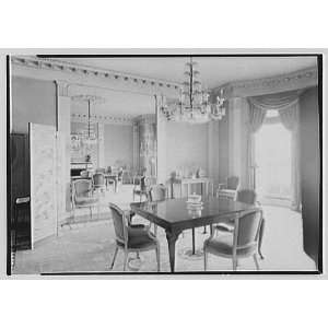   Smith, residence at 10 Gracie Sq., New York City. Dining room 1940