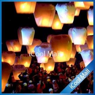 20 Mix Colors Sky Lanterns Wishing Lamp Sky Chinese Lanterns Birthday 