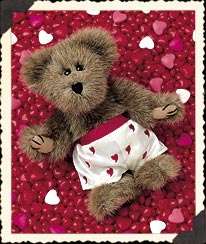 Boyds NEW VALENTINE Bear, Macho Heartthrob in cute BOXERS  