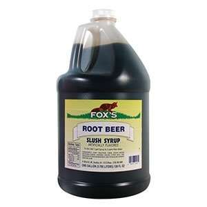 Foxs Root Beer Slushy and Granita Syrup 4   1 Gallon Containers / CS 