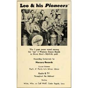  1956 Ad Mercury Record Leo Greco Pioneers Western Dance 