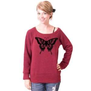  Butterfly Slouchy Wideneck Sweater 