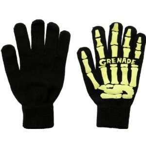  Grenade Skull Black & Slime Gloves
