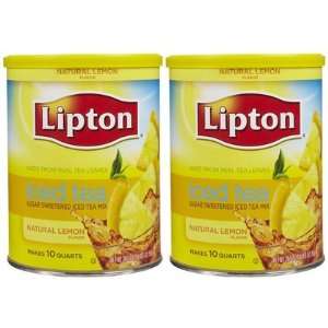Lipton Instant Tea Mix, Sweetened, Lemon, 26.5 oz, 2 ct (Quantity of 4 