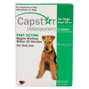    Capstar Oral Flea Tablets   6 ct (25 lb plus dog)