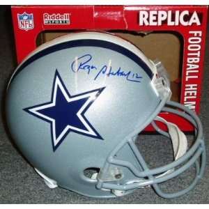 Roger Staubach Autographed Helmet  Replica  Sports 