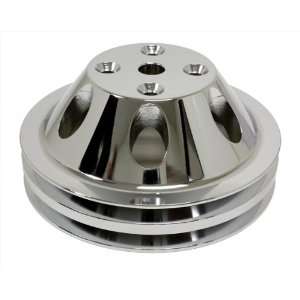  CHEVY SMALL BLOCK CHROME ALUMINUM WATER PUMP PULLEY   2 