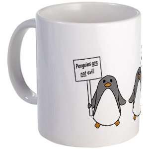  Penguins are not evil coffee mug Penguin Mug by  