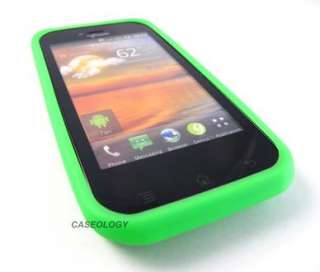 GREEN SOFT SILICONE GEL RUBBER SKIN CASE COVER LG MYTOUCH E739 PHONE 