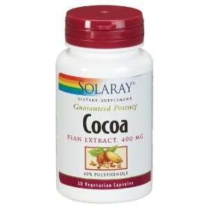  Solaray   Cocoa Bean Extract, 400mg, 30 veggie caps 