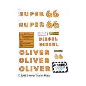  OLIVER SUPER 66 DIESEL MYLAR DECAL SET Automotive