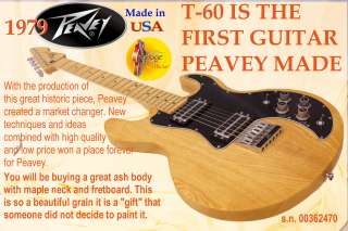   60 FIRST SERIES MADE 1979 A BEAUTY IN SOUND & SIGHT NATURAL ASH BOD