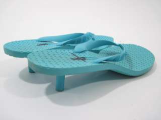 SIGERSON MORRISON Blue Thong Sandals Heels Sz 7  