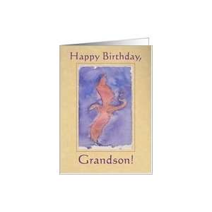  Happy Birthday red dragon grandson Card Toys & Games