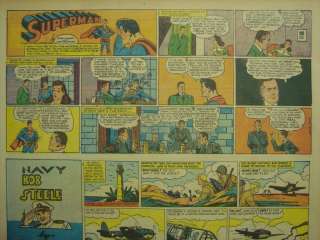   COMIC COLOR SUPERMAN No.279 SIEGEL SHUSTER MARCH 4 1945 NEWSPAPER