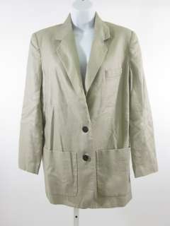 CLASSIQUES ENTIER Beige Linen Blazer jacket Sz XS  