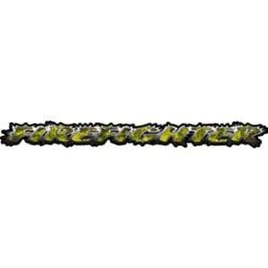 Firefighter Tailgate / Windshield Decal with Inferno Yellow Flames   3 
