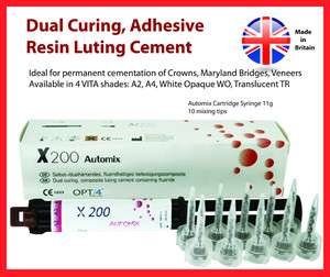Light, Self Cure ARC Adhesive Resin Cement, Shade CLEAR  
