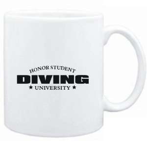   White  Honor Student Diving University  Sports