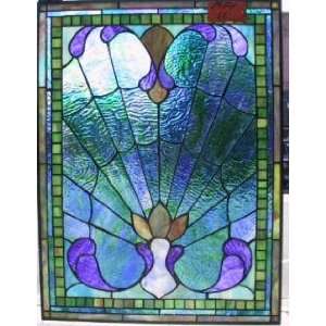  The Aquatic Web Stained Glass Window Panel