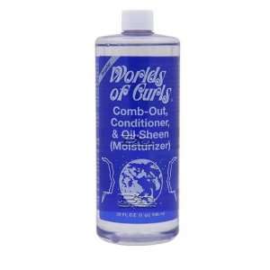 Worlds of Curls Comb out conditioner & Oil sheen Moisturizer 32 Oz.