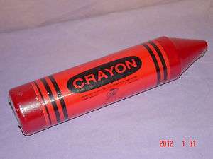   1988 RALPHCO CRAYON Plastic Bank ( New Old Stock ) 12 RED  