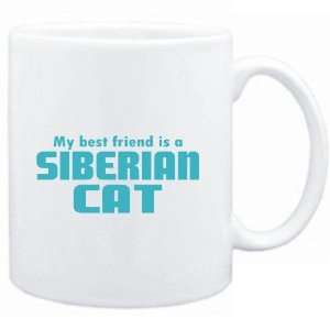    Mug White  MY BEST FRIEND IS a Siberian  Cats