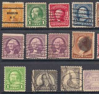 US 19th century collct. 49 singles and pairs, #272  8¢ Sherman 