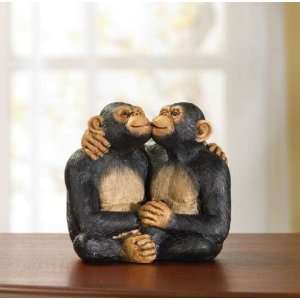  Kissing Monkey Couple Figurine #34511