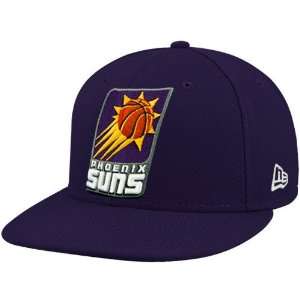 New Era Phoenix Suns Purple 59FIFTY Primary Logo Flat Brim Fitted Hat 