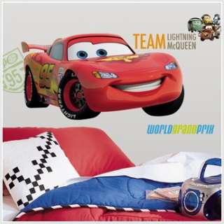 GIANT LIGHTNING MCQUEEN WALL DECAL Cars Movie Stickers 034878119267 