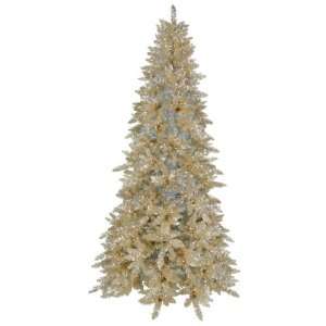 14 x 88 Champagne Christmas Tree, Pre Lit, Clear, Slim  