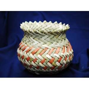  Hand Woven Tarahumara Indian Basket 4.5x5 (63)