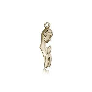  14kt Gold Madonna Medal Jewelry