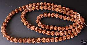 Shaman Spiritual Rudraksha Prayer Beads Walnut Necklace  