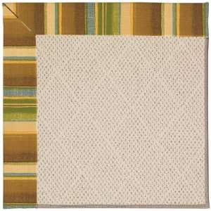   White Wicker Desert Brown Square 4.00 x 4.00 Area Rug