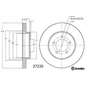  Brembo BDR27235 Brake Rotor Automotive