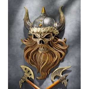  The Skull of Valhalla Viking Warrior Wall Statue